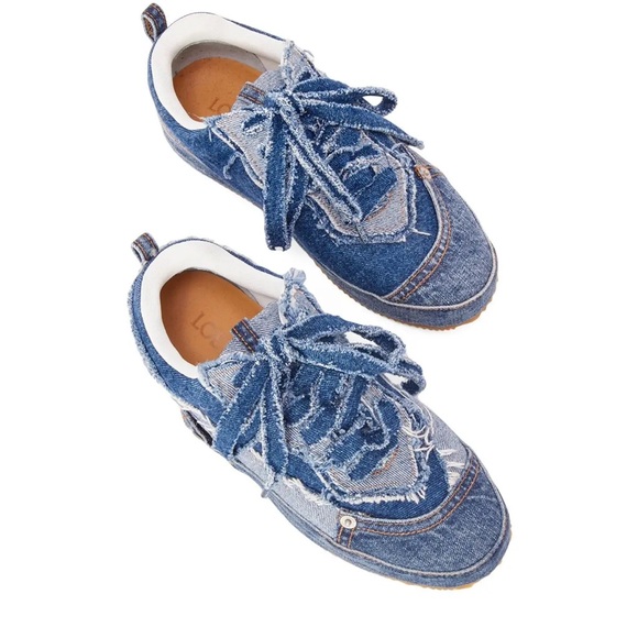 Loewe Deconstructed Denim Low-Top Sneakers - Sz 11/41 NEW - Picture 10 of 14